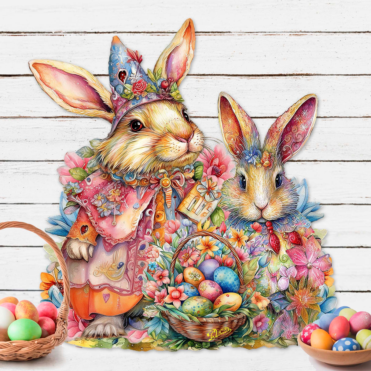 Easter Sweet Couple Holiday Door Decor by G. Debrekht - Easter Spring Decor - 8652768H