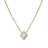 Square Natural White Shell Pendant Collarbone Necklace Bracelet - Lootquake