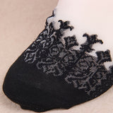 6 pares de calcetines deportivos suaves y transpirables con encaje de retazos: calcetines de mujer hasta la pantorrilla con medias y calcetines cómodos para uso diario.