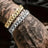 Simple Fashion And Fully-jewelled Cuban Ins Style Hip Hop Geometric Bracelet - Lootquake