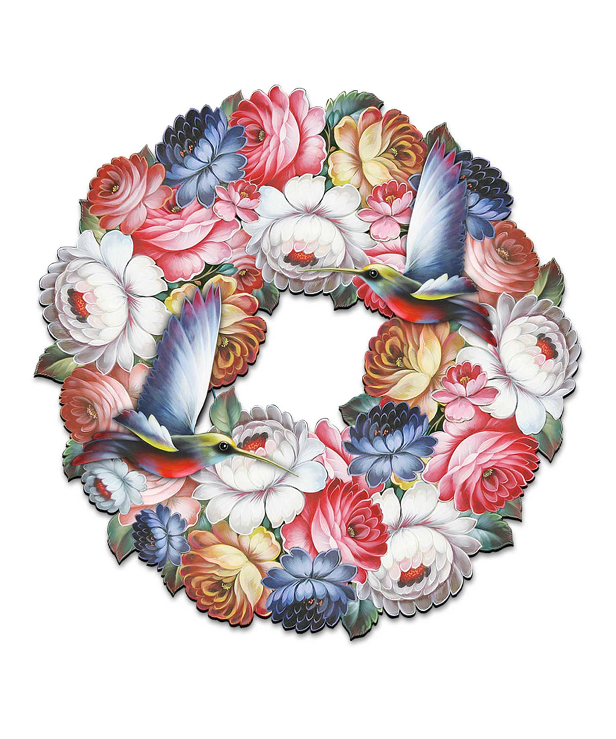 Birdy Floral Holiday Door Wreath by G. DeBrekht - Easter Spring Decor - 8185312H