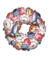 Birdy Floral Holiday Door Wreath by G. DeBrekht - Easter Spring Decor - 8185312H