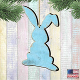 Blue Bunny Wood Ornaments Pair G. DeBrekht - Designocracy - 81991343-S2
