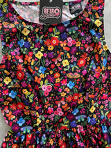 Butterfly Floral Midi Dress