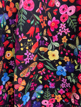 Butterfly Floral Midi Dress
