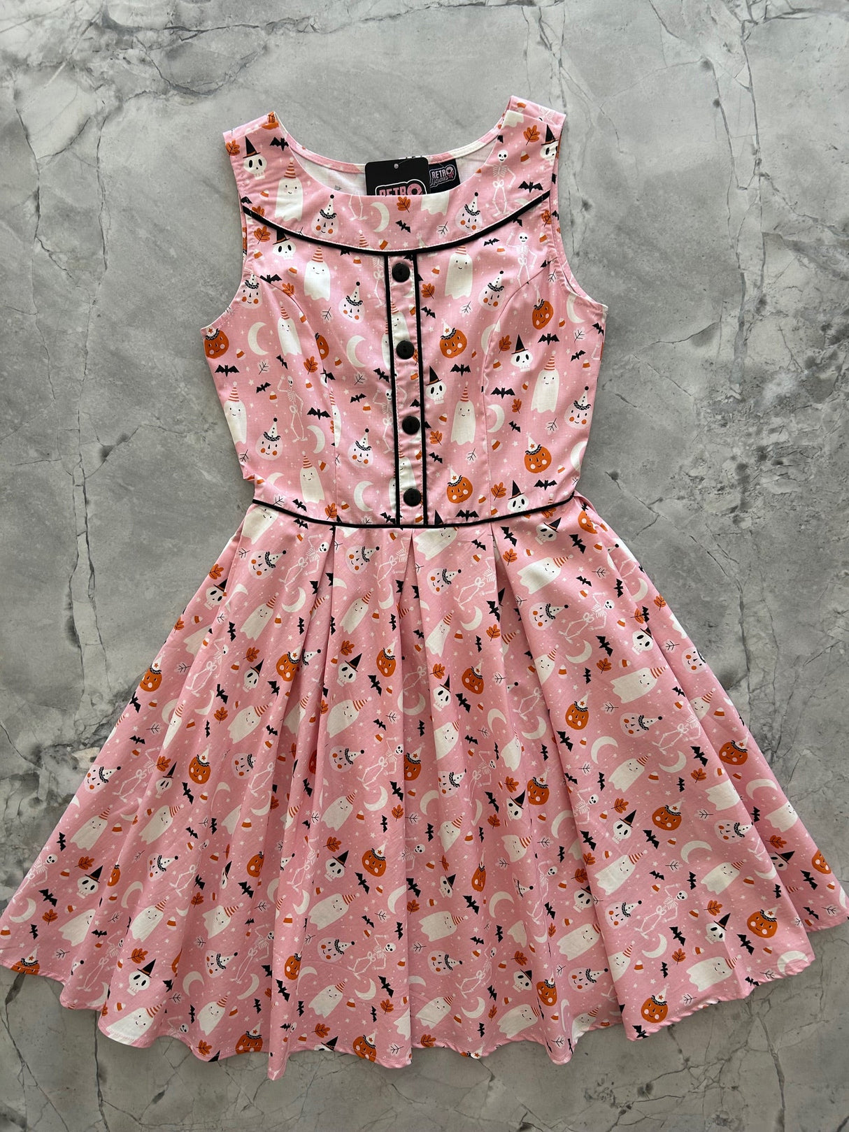 Elizabeth Dress in Pink Halloween - Large only
