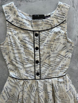 Elizabeth Dress in Music Notes
