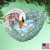 Swan Love Wooden Ornaments by G. DeBrekht - Love Family Kids Decor - 8185261
