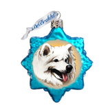 Adorno de cristal de mercurio con forma de husky blanco de G. DeBrekht - Decoración para perros y gatos - 774017