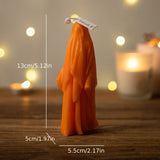 Bougie parfumée Halloween pour femme - Motif fantôme scintillant, idéale pour la décoration et les cadeaux
