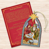 Nativity Manger Star Wooden Ornaments by G. DeBrekht - Nativity Holiday Decor - 8121301