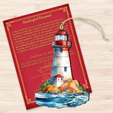 Nautical Christmas Ornaments - Lighthouse Wooden Ornaments by G.Debrekht Coastal Holiday Decor - 8688197