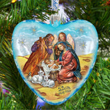 Nativity Glass Ornament Limited Edition by G. DeBrekht - Nativity Holiday Decor - 738-081