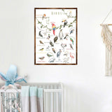 Nature Birds Wooden Wall Decor - Kids room decor - First day of school gift - ABC 123 Kids - Homeschool I Educational Poster - Art for kids - Alphabet - Classroom Decor - 310214