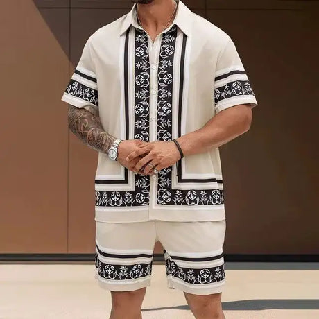 Fashion 3D Digital Printing Hawaiian Vacation Shirt Shorts - Lootquake
