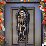 Decoración navideña con esqueleto de ataúd para puerta de G. DeBrekht - Decoración de Halloween - 8652797H