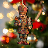 Nutcracker with Clara Wooden Ornaments by G. Debrekht Christmas Decor - 8611059