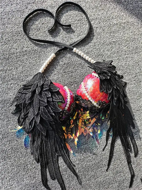 Handmade Sequined Mermaid Scale Bikini Lingerie - Lootquake