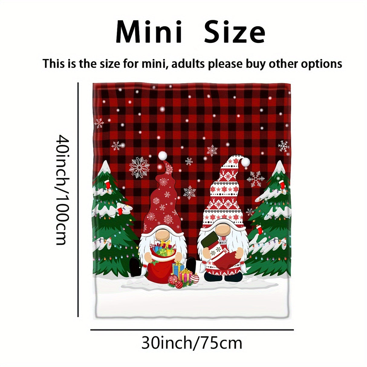 1 manta navideña, manta decorativa para fiestas navideñas, manta de cama para regalo de Año Nuevo, regalo de Navidad para sofá cama, oficina, camping.