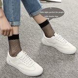 3 pares de calcetines sexys para mujer, talla grande, elásticos, calados, de rejilla, transpirables, cortos.