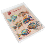 Coastal Fish Decorative Wooden Magnets Set of 6 by G. Debrekht - Coastal Decor - 8090034G-S6