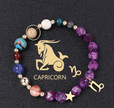 Natural Stone Hemp Stone Cut Surface Eight Planets Personalized Fashionable All-match - Lootquake