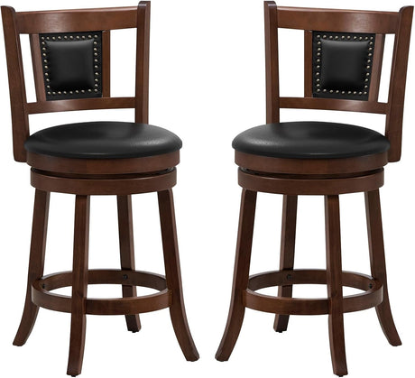 Ergonomic Swivel Bar Stools Set of Two-0