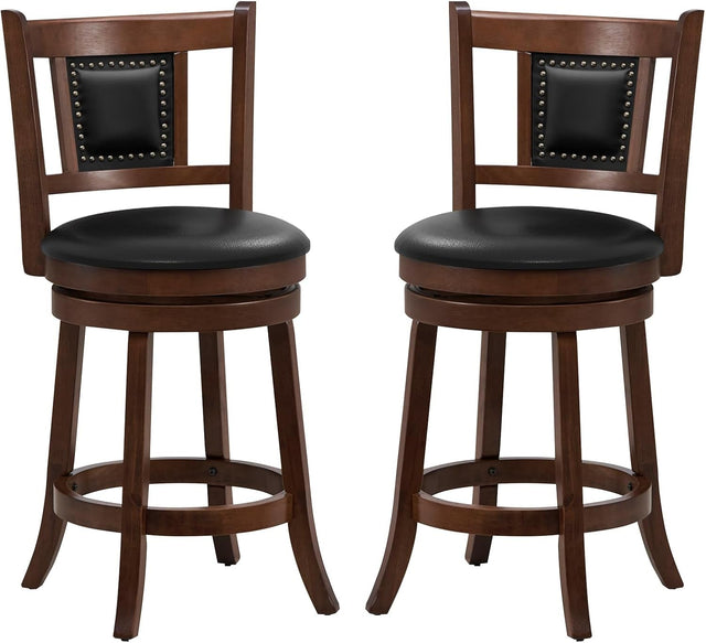 Ergonomic Swivel Bar Stools Set of Two-0