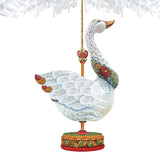 Carousel Goose Christmas Wooden Ornaments by G. DeBrekht - Carousel Holiday Decor - 8114039