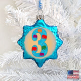 3 mini adornos de vidrio de mercurio de G. DeBrekht - Decoración infantil Love Family - 770003