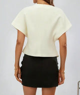 Women's Solid Color V-neck Basic Versatile Shirt - Lootquake