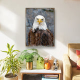 Eagle Portrait Art Wooden Wall Art by Nature Wonders - Nature Wildlife Decor  - 95296B