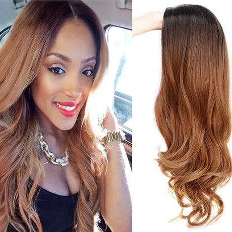 Wig foreign trade wig female gradient chemical fiber wig wig - Lootquake