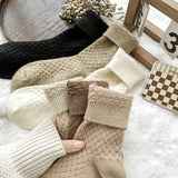 Calcetines a cuadros para mujer - Pack económico de 6 pares | Medias de tubo medio cómodas, elásticas y elegantes