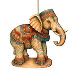 Carousel Elephant Wooden Ornaments by G. Debrekht - Christmas Decor - 8100192-2