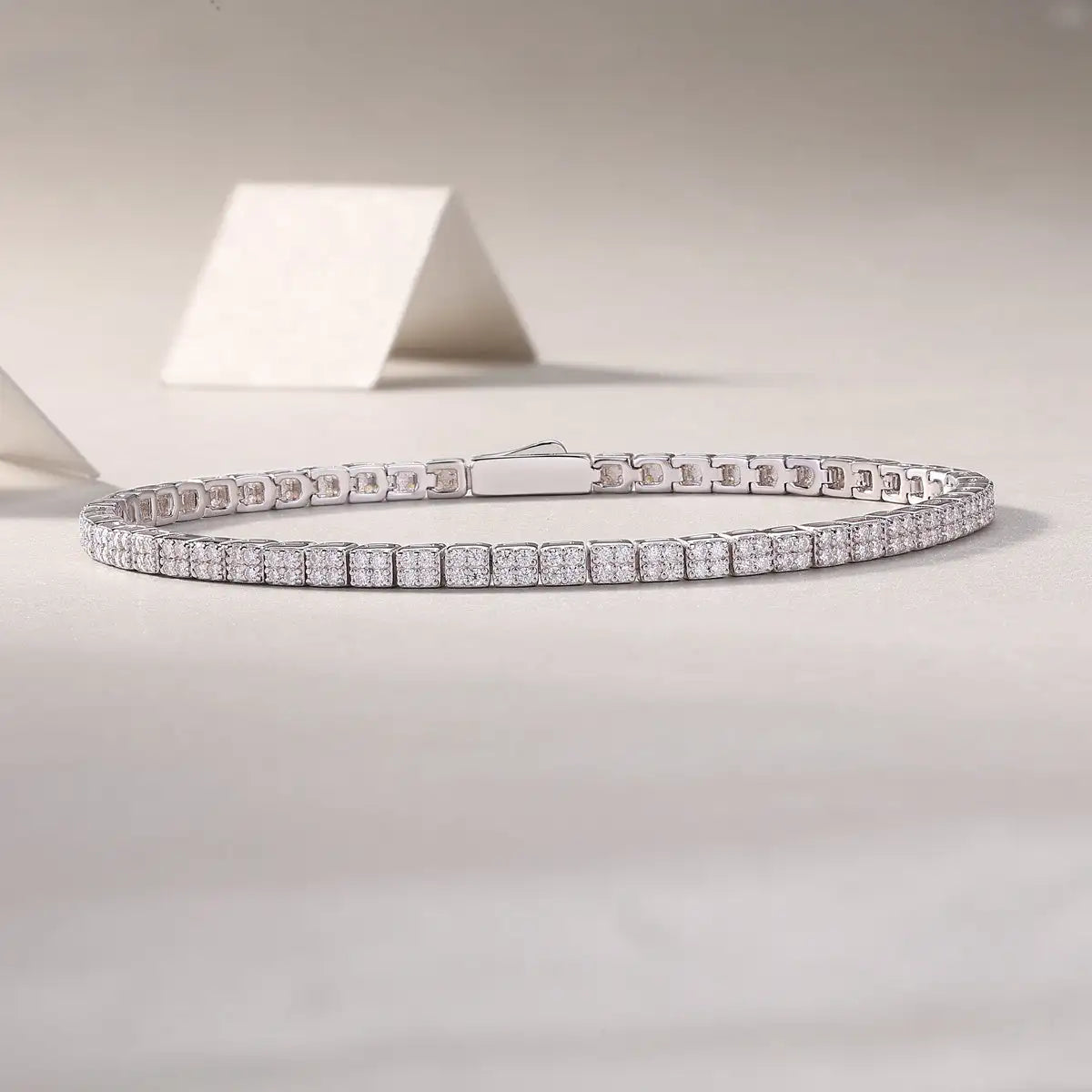 Piano Poet Luxurious Fashion Set Mosan Diamond S925 Silver Bracelet Rivaling Natural Diamonds - Lootquake