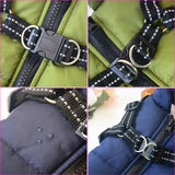 Waterproof Dog Clothes Winter Dog Coat With Harness Warm Pet Clothing Big Dog Jacket Chihuahua Labrador Coat Costume - Lootquake