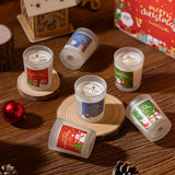 Coffret cadeau de bougies parfumées de Noël - 65 ml x 6 pièces, parfums rose, vanille, lavande et jasmin - Parfait pour la décoration des fêtes, les réunions de famille, les accessoires photo et les cadeaux de grand-mère