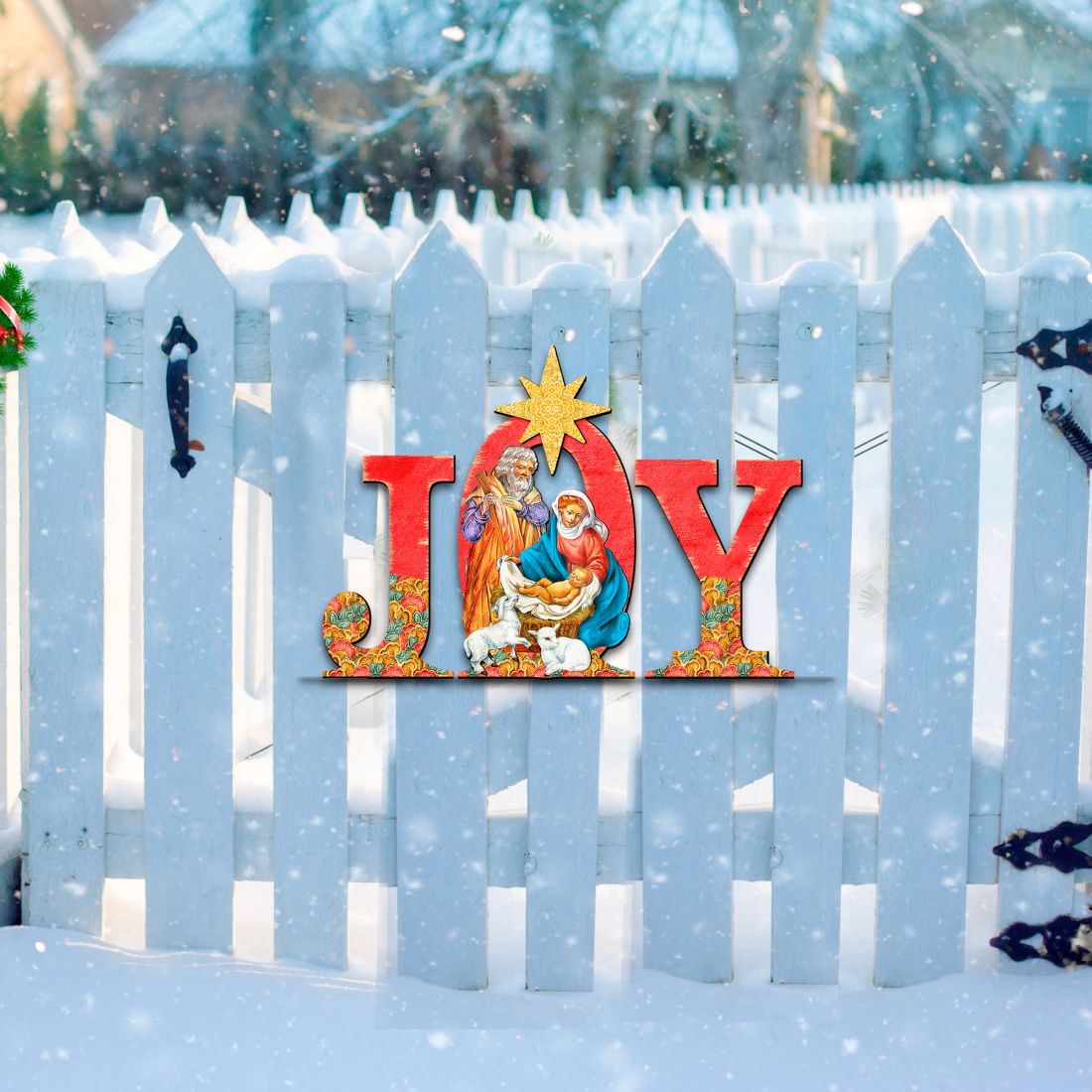 Decoración navideña para puerta de la Natividad Regal Joy de G. DeBrekht - Decoración navideña - 8121456H