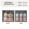 Sac de rangement pour sous-vêtements double face - Solution de rangement polyvalente pour lingerie et chaussettes, design compact et adapté aux voyages, avec fonction d'accrochage facile