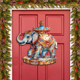 Carousel Elefant Holiday Door Decor  by G. Debrekht - Christmas Decor - 8611029H