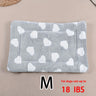 Manta rectangular para mascotas, resistente a la suciedad y para todas las estaciones - Cómoda cama con estampado de pata de perro y corazón (1 unidad)