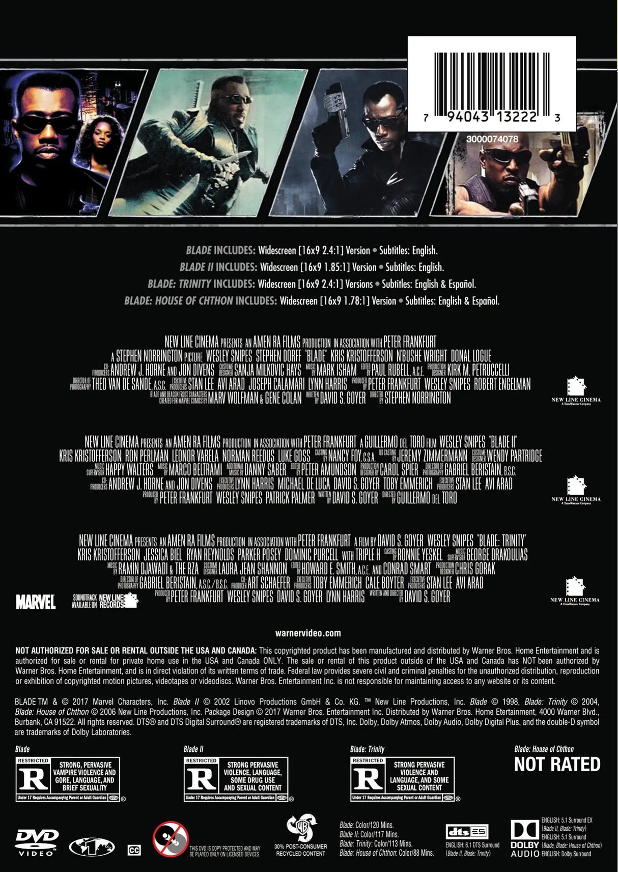 Blade Collection (Box Set) [DVD] - Lootquake