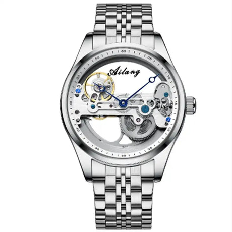 Automatic Mechanical Watch Creative Hollow Male Watch Generation Silicone Band Watch - Lootquake