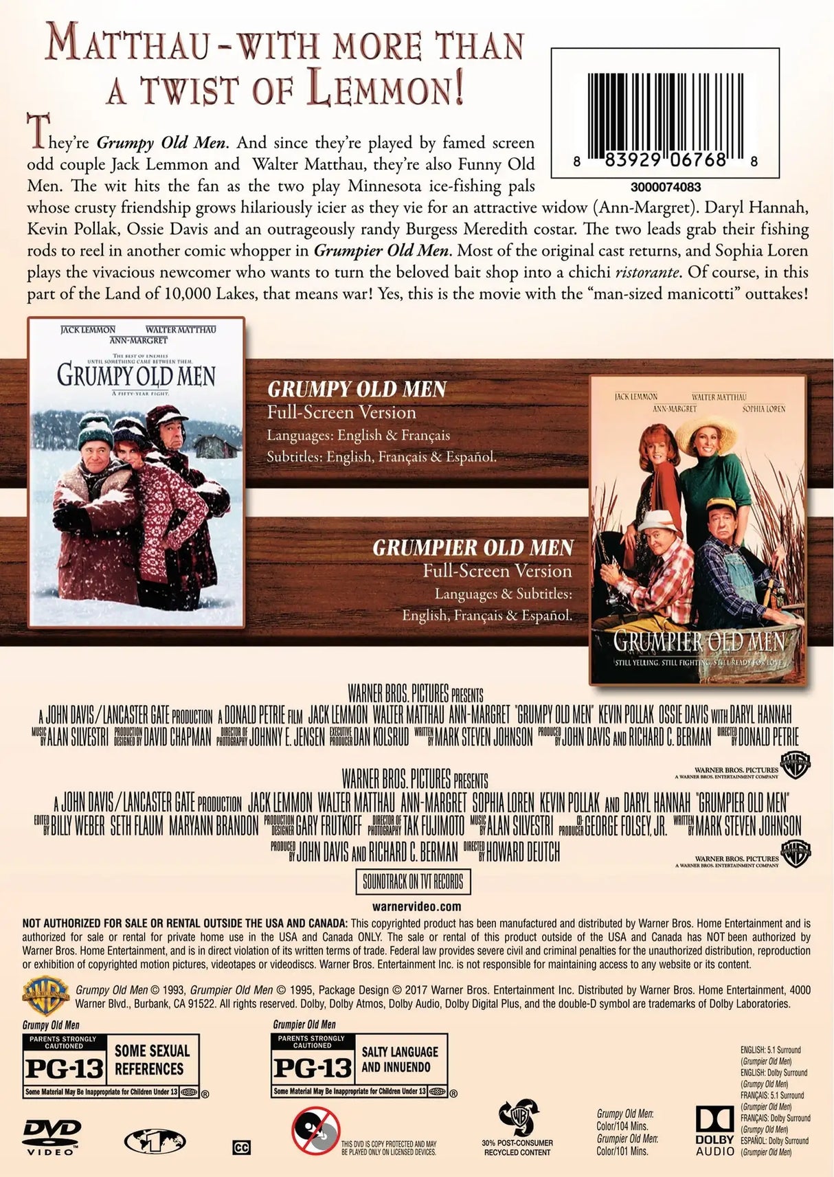 Grumpy Old Men/Grumpier Old Men [DVD] - Lootquake