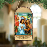 Christening Religious Christian Sacred Icon Ornament - Inspirational Icon Decor - 87043