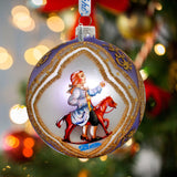 Clara Ball Glass Ornament, Santa & Christmas Decor - 73741-2 by G. DeBrekht