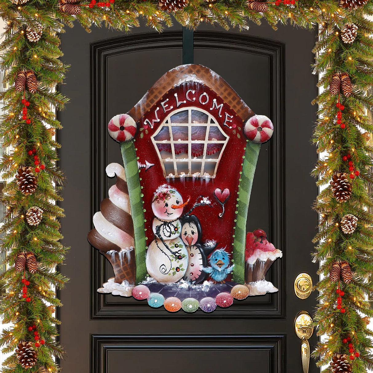 Decoración navideña para puertas: Una dulce Navidad, por Jamie Mills-Price - Decoración navideña - 8611079H-MP
