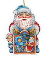 Christmas Night Christmas Door Decor by G. DeBrekht - Christmas Santa Snowman Decor - 8119173H