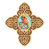 Blessing Angel Filigree Wooden Cross by Museum Icons - Inspirational Icon Decor - 88428